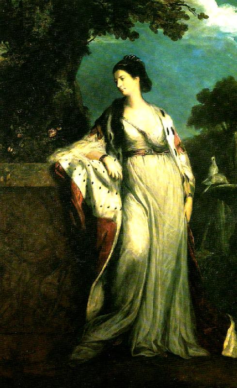 Sir Joshua Reynolds elizabeth gunning , duchess of hamilton and argyll oil painting image